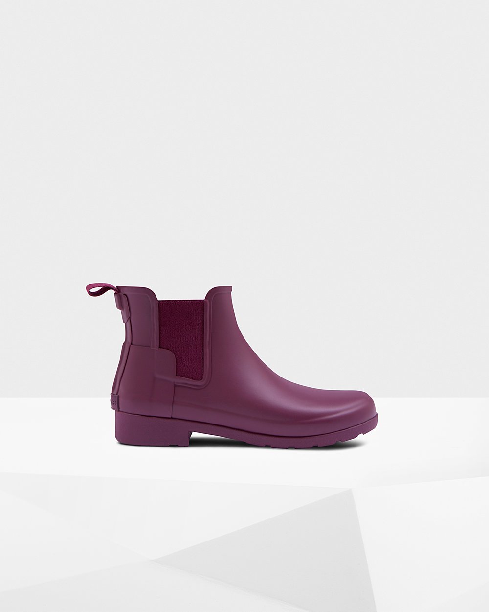 Womens Hunter Refined Slim Fit - Chelsea Boots Purple - 9184-FGIYS